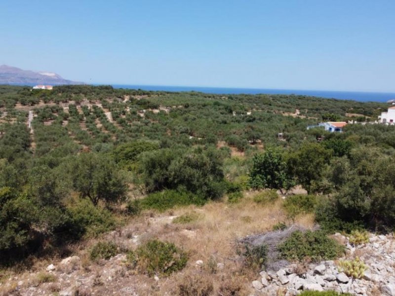 Plaka bei Chania Kreta, Plaka Chania: Erstklassiges Grundstück mit Panoramablick zu verkaufen Grundstück kaufen